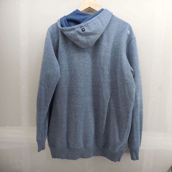 ONeill Mens Hoodie XL Blue Surf Skate Sweatshirt Full Zip Jacket Logo Pockets - Picture 3 of 8